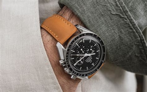 omega speedmaster leather strap release clasp|omega speedmaster leather strap price.